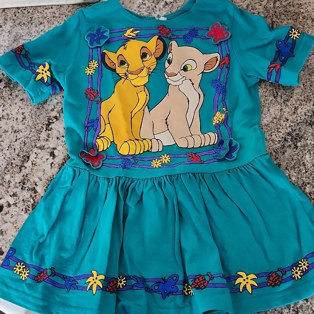 Vintage 90s The Disney Store The Lion KING TODDLER SIZE 4 (SIMBA AND NALA)
